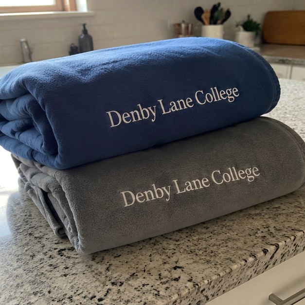 Custom fleece blankets — customer photo