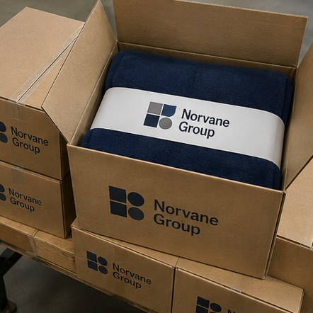 Customized fleece blankets for sustainability programmes