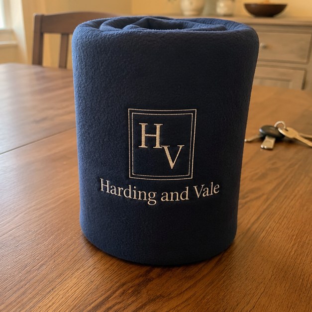 Personalized fleece blankets — customer photo